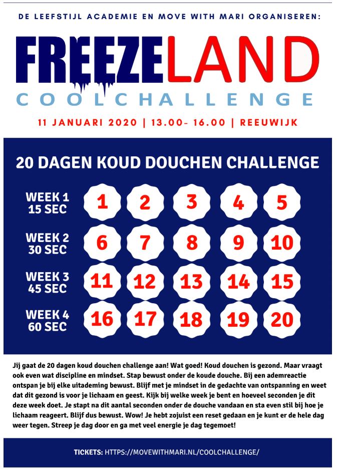freezeland challenge koud douchen
